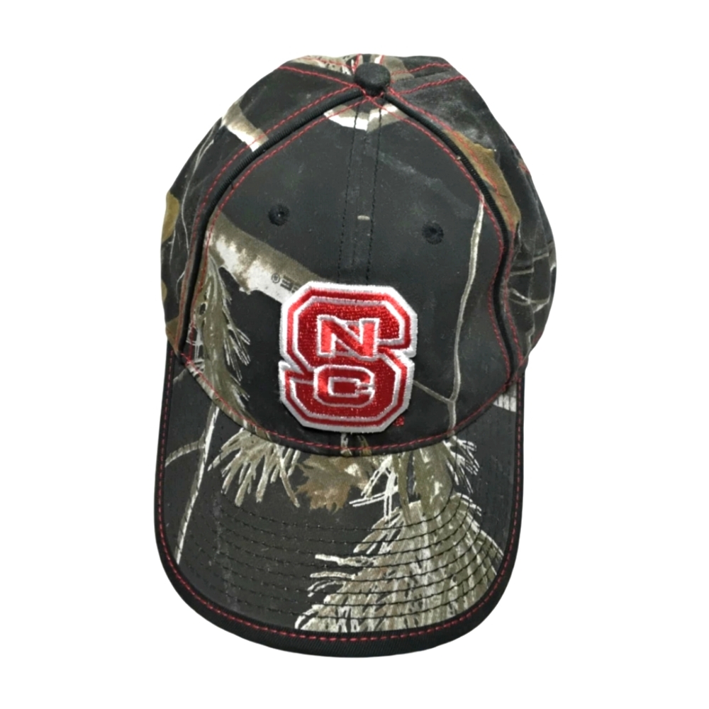 North Carolina State University Wolfpack Cap NCS Logo Camouflage Adjustable NCAA